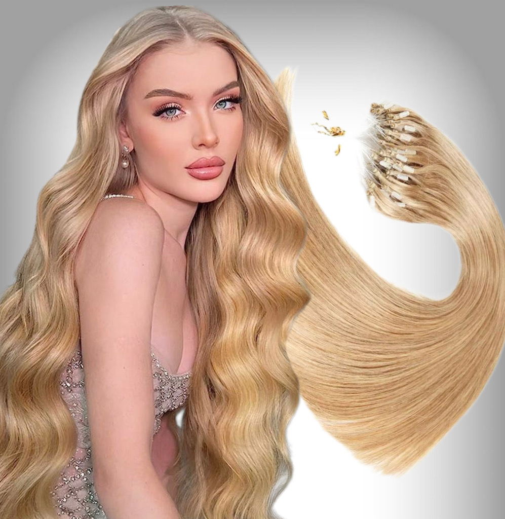 Extensii Microring Russian Hair #27 Blond Miere