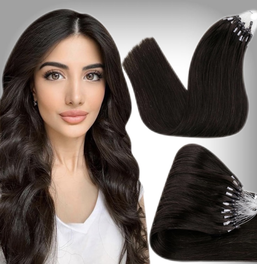 Extensii Microring Russian Hair #3 Ciocolatiu Inchis