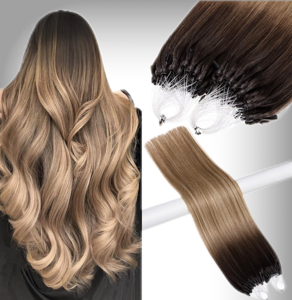 Extensii Microring Russian Hair Ombre #2/#8