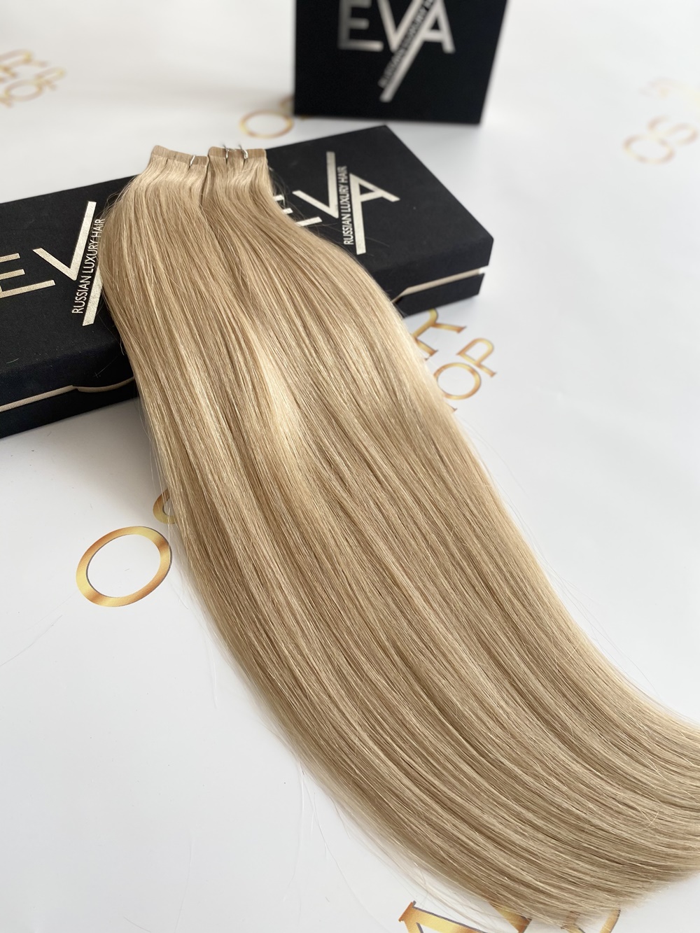 Extensii Tape-in Russian Hair DOUBLE TAPE Blond Miere #24